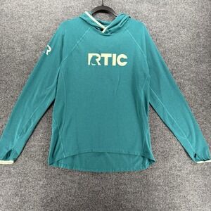 RTIC Sweater Womens L Green Logo Pullover Long Sleeve Stretch Outdoor Hoodie